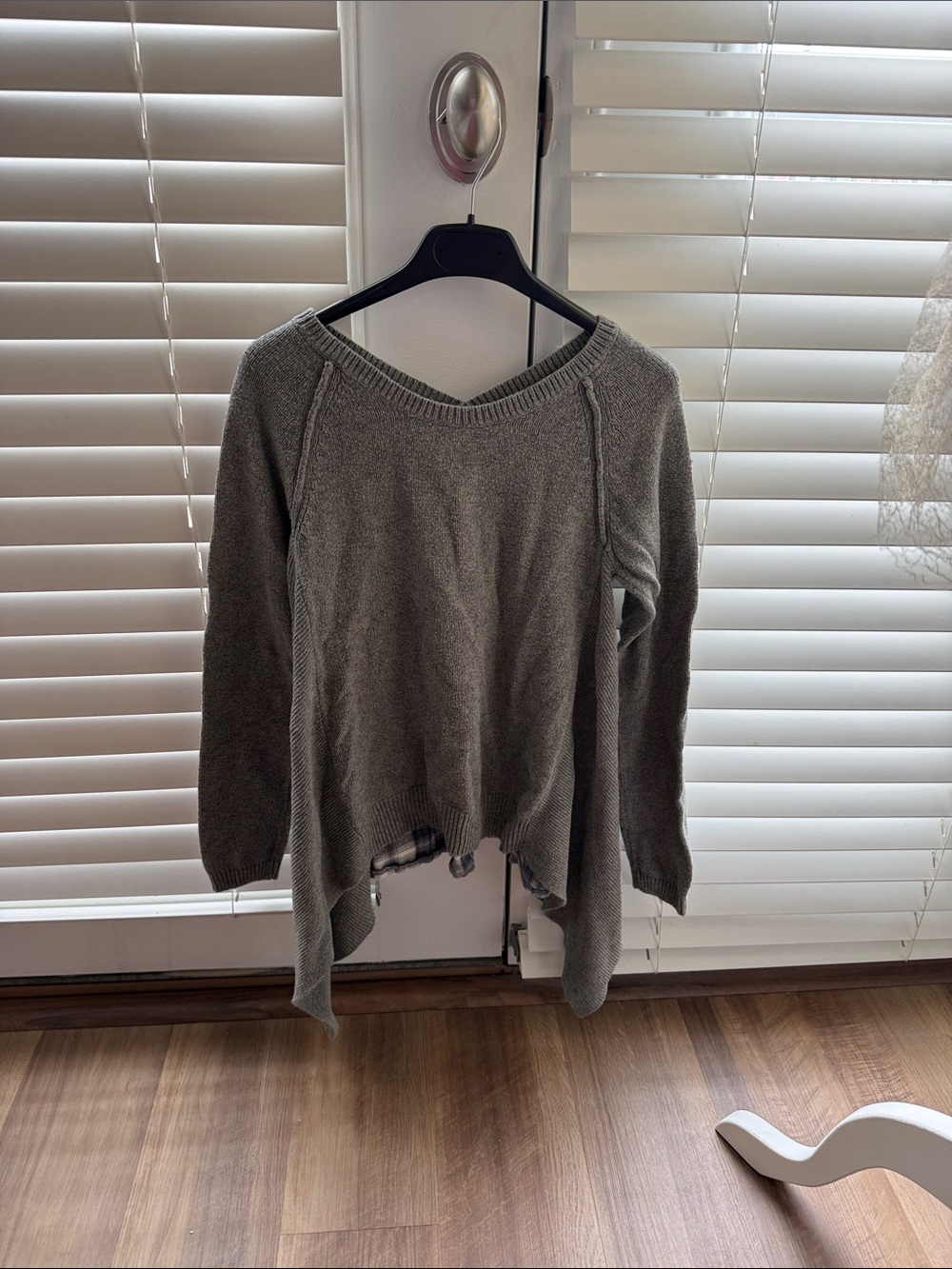 Anthropologie Plaid Sweater